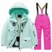 Children s Kid Ski Suit Multi Pocket Jacket And Pants Winter Windbroof Snowboarding Winter Warm Snow Suits Unisex 14 12 Years-14 Years