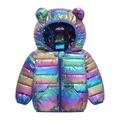 JSGEK Long Sleeve Hoodies Outwear Clothes Fall Warm Coat for Kids Toddler Baby Girls Thick Jacket Clearance Solid Color Casual Soft Comfy Cute Puffer Overcoat Blue 4 Years