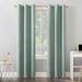 Sun Zero-Sun Zero Cyrus Thermal Total Blackout Grommet Curtain Panel Single Panel40x63-Mineral96inLX40inW