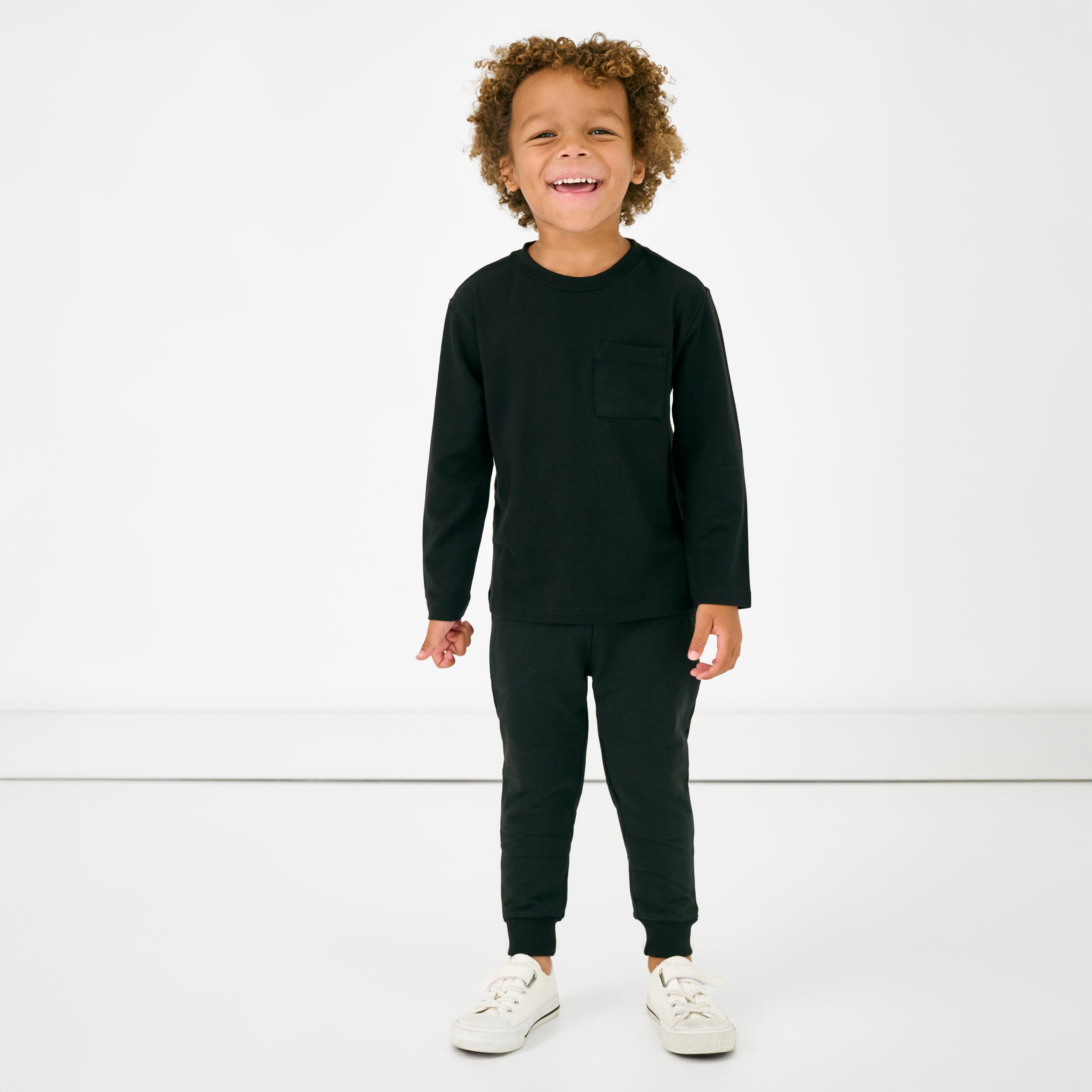 Black Jogger - 6-12 months