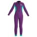 Wetsuit for Kids Girls Full Body Diving Suit 2.5mm Neoprene Long Sleeve