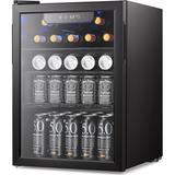 ONKER Beverage Refrigerator Cooler Small Drink Fridge with Glass Door for Beer Soda Wine 95 Can Mini Fridge with Adjustable Thermostat Beverage Fridge for Bar Home Office 2.6Cu.Ft