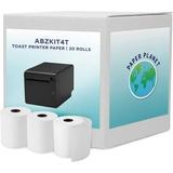 Thermal Paper For Toast POS (Toast TP200 Thermal Printer) By Paper Planet | Credit Card Machine Receipt Paper For Toast TP200 Terminal Printer | 20 Rolls