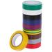 Yueyihe 10 Rolls Electrician Tapes Colored Electrical Tapes Multi-functional Electrical Tapes 10m