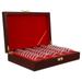 Coins Wooden Jewelry Organizer Commemorative Storage Box Case Collection Supplies Multifunction Fiberboard