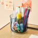 Fimeskey 1Ã—Pen Holder Rotating Pen Holder Simple Style Pen Holder Cute Pen Shelf Desk High School Student Stationery Pen Storage Box