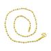 GHYJPAJK Gold Chain Bead Chain Round Bead Chain Oval Chain Fashion Necklace Je Sale