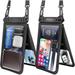 Niveaya [Up to 10.5 Large Floating Waterproof Phone Pouch - 2 Pack Double Space Waterproof Phone Case with iPhone 15/14/13/12/ Pro Max/Pro/8 Plus Galaxy S22/S21/S20/S10/Note 20/10/9.
