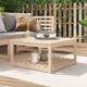 Table de jardin 82,5x82,5x45 cm bois massif de pin The Living Store Brun