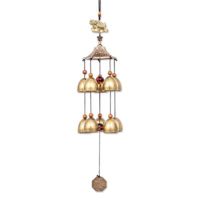 Harmony Bells,'Dragon Turtle Themed Wind Chime Made from Aluminum and Brass'