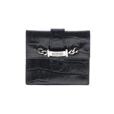 Giorgio Beverly Hills Leather Coin Purse: Black Clothing