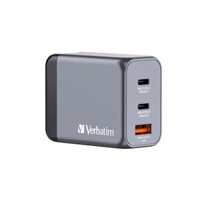 Verbatim GaN Ladegerät 65 W, 4 Ports, Power Adapter Charger