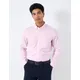 Crew Clothing Mens Slim Fit Pure Cotton Puppytooth Oxford Shirt - XL - Light Pink, Light Pink