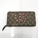 GUCCI GG Supreme Zip Around Wallet Long 451273R8666