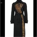 Burberry Jackets & Coats | Burberry Bridstow Black Gabardine Cotton Trench Coat Leopard Printed Lining Us 4 | Color: Black/Brown | Size: 4