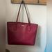 Kate Spade Bags | Kate Spade New York Burgundy Tote Zipper Bag Purse Blackberry Large Lori | Color: Red | Size: Os