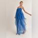 Zara Dresses | Law Of Attraction Mesh Maxi Dress - Blue - Nwot | Color: Blue | Size: S