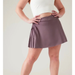 Athleta Shorts | Athleta L Damask Mauve Advantage Skort Skirt Biker Short Pleated Dance Cheer Gym | Color: Purple | Size: L