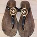 Michael Kors Shoes | Michael Kors Sandals | Color: Cream/Gray | Size: 8