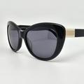 Kate Spade Accessories | Kate Spade Emmalynn 807m9 Black Frame Polarized Grey Lens Cat Eye Sunglasses | Color: Black/Gray | Size: 54-17-140