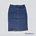 J. Crew Skirts | J.Crew Dark Wash Denim Jean Pencil Skirt Size 30. Excellent Condition. | Color: Blue | Size: 30