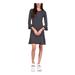 Michael Kors Dresses | Michael Kors Womens Black 3/4 Sleeve Above The Knee Shift Dress Petites Ps | Color: Black | Size: S