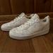 Nike Shoes | Nike Court Borough Low Leather White Lace Up Sneakers Shoes Size 7 | Color: White | Size: 7bb