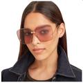 Gucci Accessories | New Gg0352s 003 Gucci Gold Pink Rimless Gucci Sunglasses | Color: Gold/Pink | Size: Os