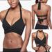 Athleta Swim | Athleta Bra Cup Halter Bikini Swim Top Quick Dry Size 32b/C Black Nwt $69 383978 | Color: Black | Size: 32b/C