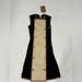 Burberry Dresses | Burberry Stretch Wool Sleeveless Dress With Leather-Trim Black Women’s Us 4 | Color: Black/Brown | Size: 4
