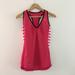 Nike Tops | Nike Dri Fit Pink Athletic V Neck Tank Top Racerback Womens Size S Yoga Run | Color: Pink/White | Size: S