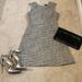 J. Crew Dresses | Nwt J. Crew Sleeveless A-Line Shimmer Tweed Dress Size 2p | Color: Black/Silver | Size: 2p