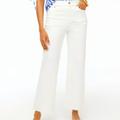 J. Crew Jeans | J.Crew Wide Leg Crop In All-Day Stretch White Jean Size 31 Nwt High-Waisted | Color: White | Size: 31