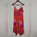 Anthropologie Dresses | Anthropologie Maeve "Grecia" Red Ruffle Dress Size 4 | Color: Red | Size: 4