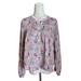 J. Crew Shirts & Tops | J. Crew Girl’s Liberty Fabric Cotton Top Paisley Floral Xl Women’s Xs | Color: Blue/Pink | Size: Xlg