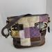 Coach Bags | Coach Eva Purple Patchwork Bag | Color: Brown/Purple | Size: Os