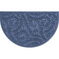 Boxwood Indoor/Outdoor Half Round Door Mat by WaterHog in Navy