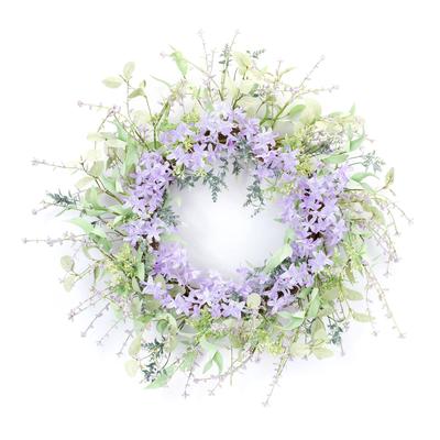 Mixed Floral And Lavender Wreath 24.5