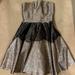 Anthropologie Dresses | Anthropologie Metallic Holiday Dress, Size 0 | Color: Black/Gold | Size: 0