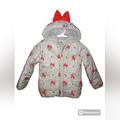 Disney Jackets & Coats | Disney Minnie Mouse Euc Toddler Coat With Minnie Ears On Hood Sz S (6) Gray | Color: Gray | Size: Sg