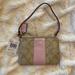 Coach Bags | Nwt Coach Corner Zip Wristlet In Signature Canvas | Color: Pink/Tan | Size: Os