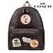 Disney Bags | Coach X Disney Mickey Minnie Mouse Emblem Signature Leather Backpack | Color: Black/Brown | Size: Os