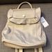 Nine West Bags | Nine West: Grey Leather Backpack | Color: Gray | Size: Os