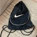 Nike Bags | Nike Black And White Drawstring Backpack Bag | Color: Black/White | Size: Os
