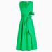 J. Crew Dresses | Nwt J. Crew Wrap Dress Kelly Green Sleeveless Shirtdress Pockets Spring Wedding | Color: Green | Size: 2