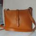 J. Crew Bags | J Crew Leather Crossbody Saddle Bag | Color: Tan | Size: Os