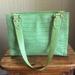 Kate Spade Bags | Authentic Kate Spade Alligator Green Leather Should Bag | Color: Green | Size: Os