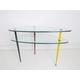 Vintage Italian ' Arlecchino ' Glass Side Table Coffee Table By Edoardi Paoli For Vitrex