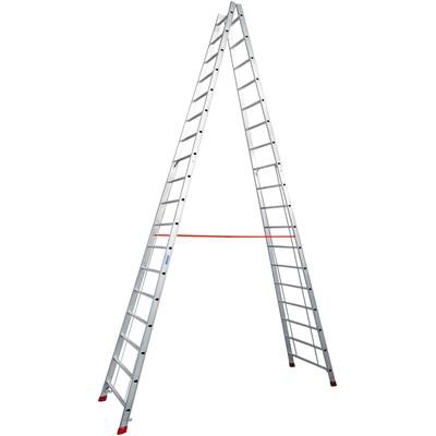 KRAUSE Stehleiter "STABILO" Leitern Gr. B/H: 92 cm x 515 cm, silberfarben Leitern
