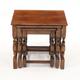 Vintage Oak Nest of 3 Tables Tudor Style Free Nationwide